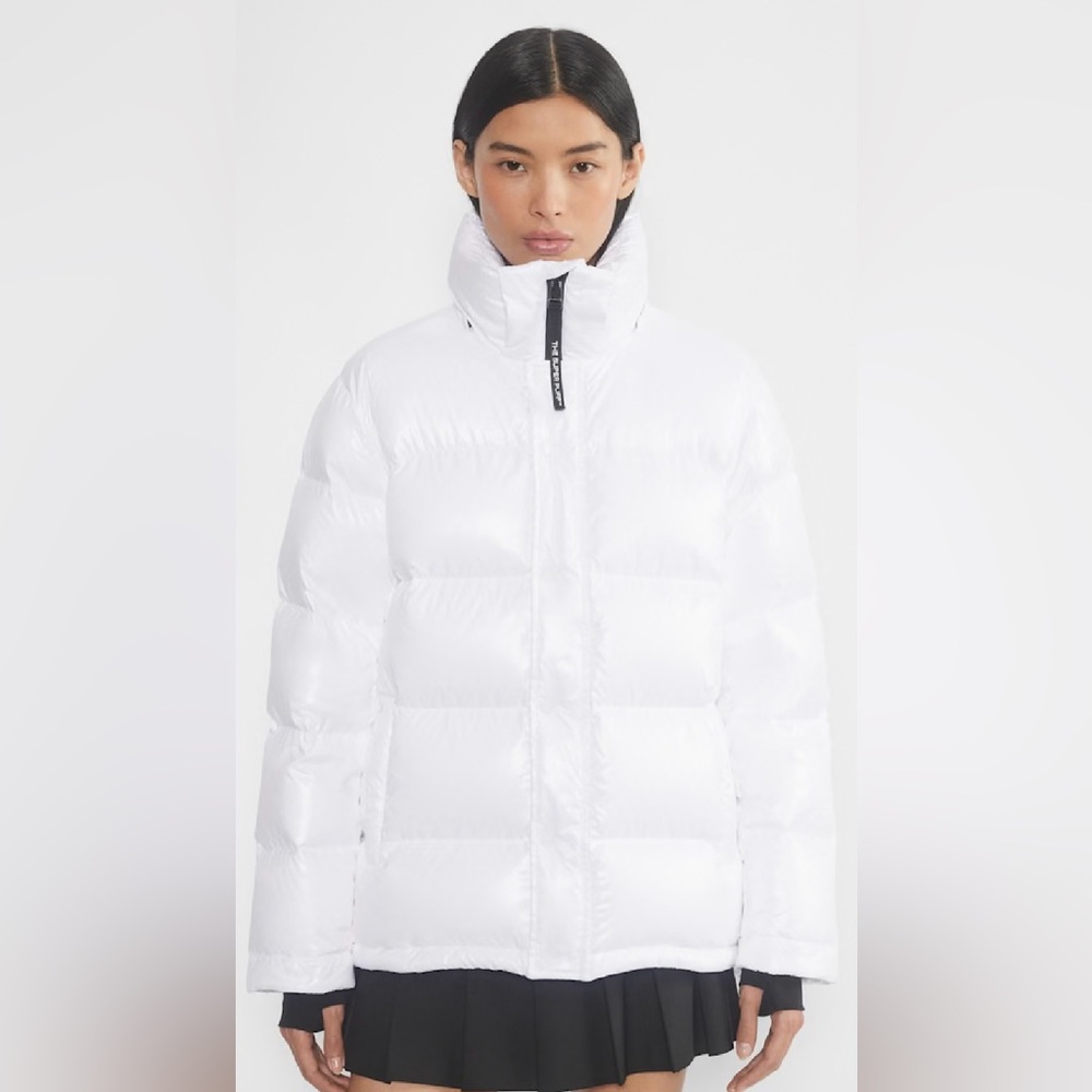 The Super Puff Hi Gloss Jacket in Bright White